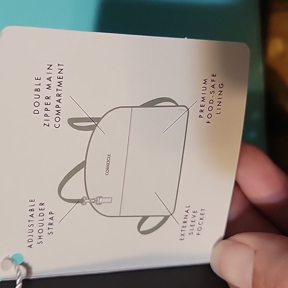 Corkcicle Bags Nwt Corkcicle Adair Crossbody Lunch Bag In Turquoise